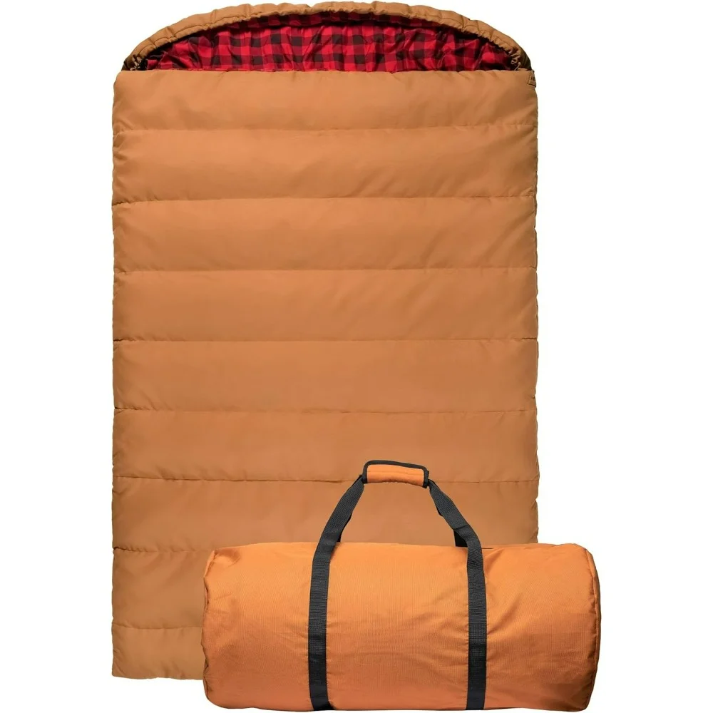 

20 Degree and 0 Degree Sleeping Bags, Double Sleeping Bag, A Warm Bag the Whole Family can Enjoy. Compression Sack Included.