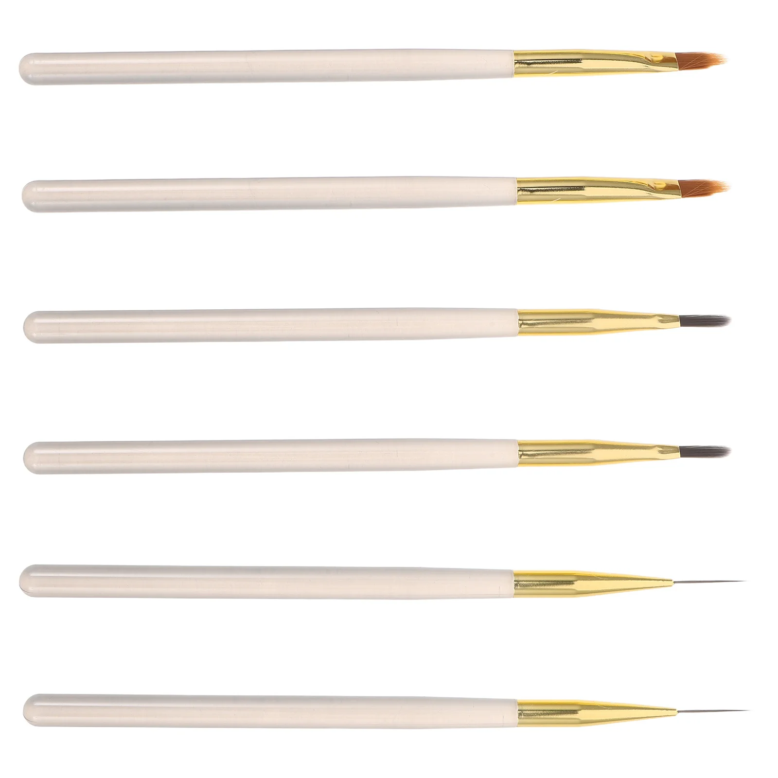 

6pcs Art Tools Kit Fine Tip Liner Brush Set For Uv Gel Manicure Salon Nail Design Drawing Pen Women'S Nail Art Supplies