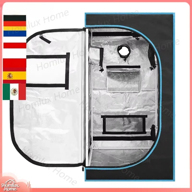 Hot Sell 60x60x120cm Grow Tent with Observation Window 600D Fabric Metal Frame Hydroponic Grow Box Indoor Plant Growing