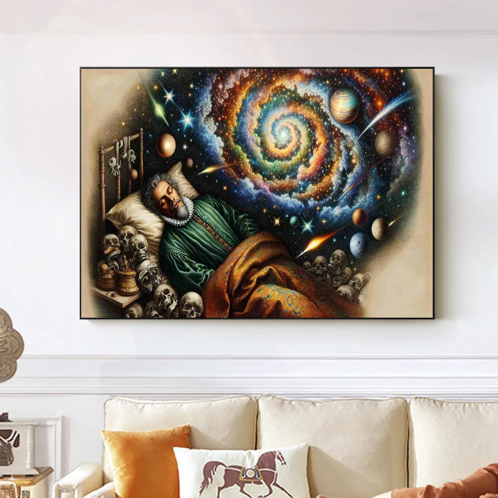 Vintage Art Breath Of Existence The Dream that Revealed the Heavens World Famous Paintings Canvas Posters Prints Wall Home Decor