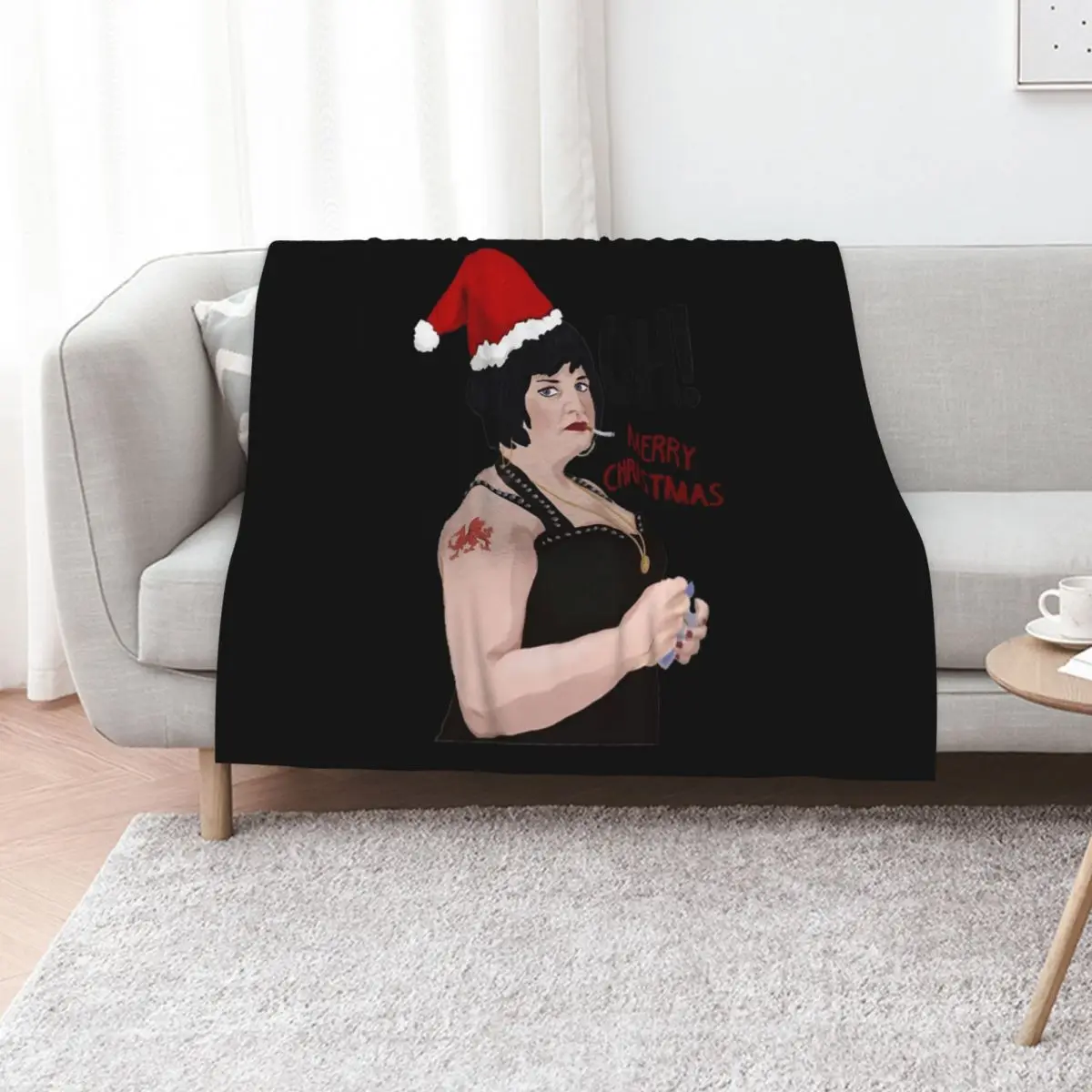 gavin and stacey xmas Throw Blanket Plaid manga Hairy christmas gifts Polar wednesday Blankets