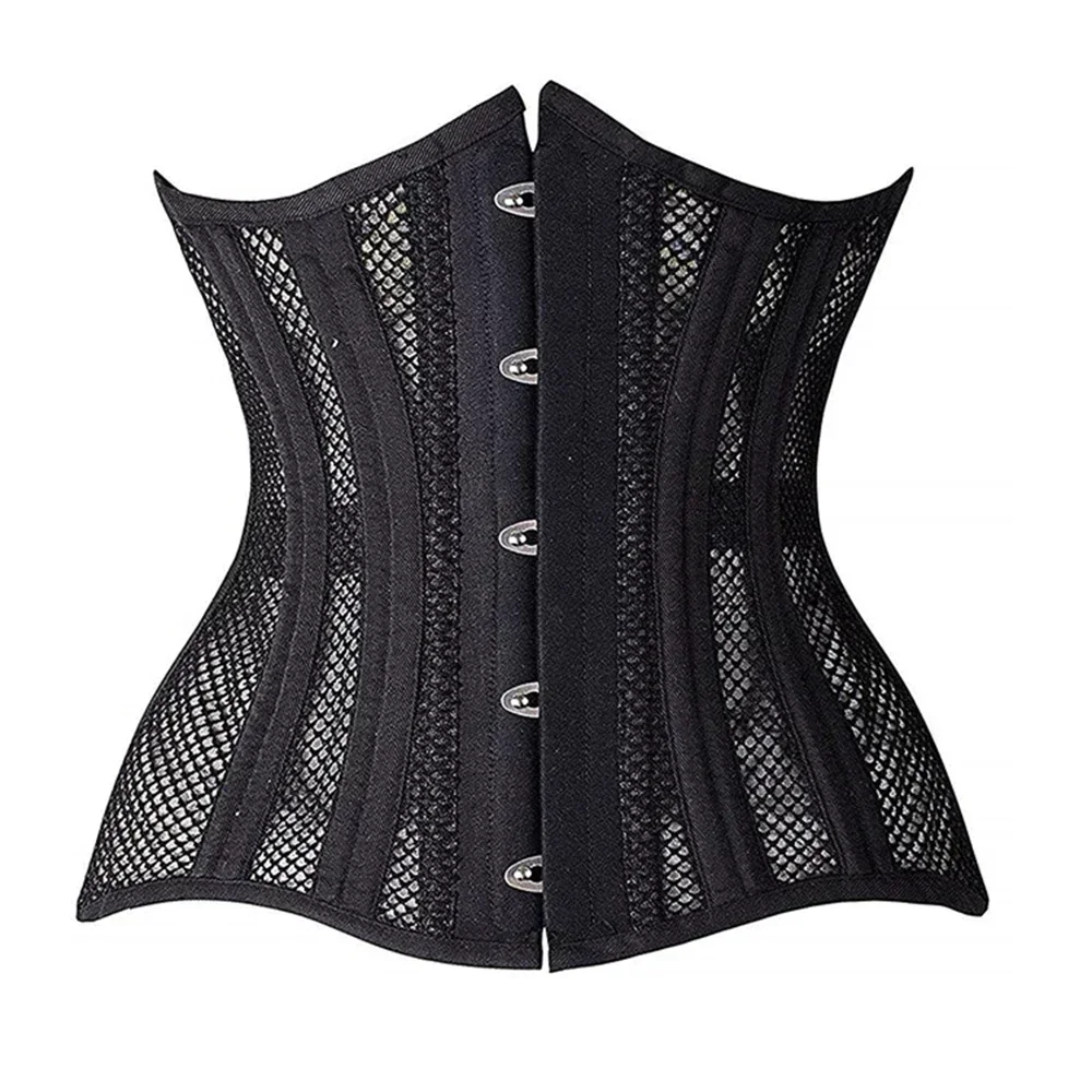 

Hourglass Waist Corset Gothic Bustier Women's Corset Top Underbust Steel Bone Plus Size Corselet Steampunk Slimming Belly Sheath