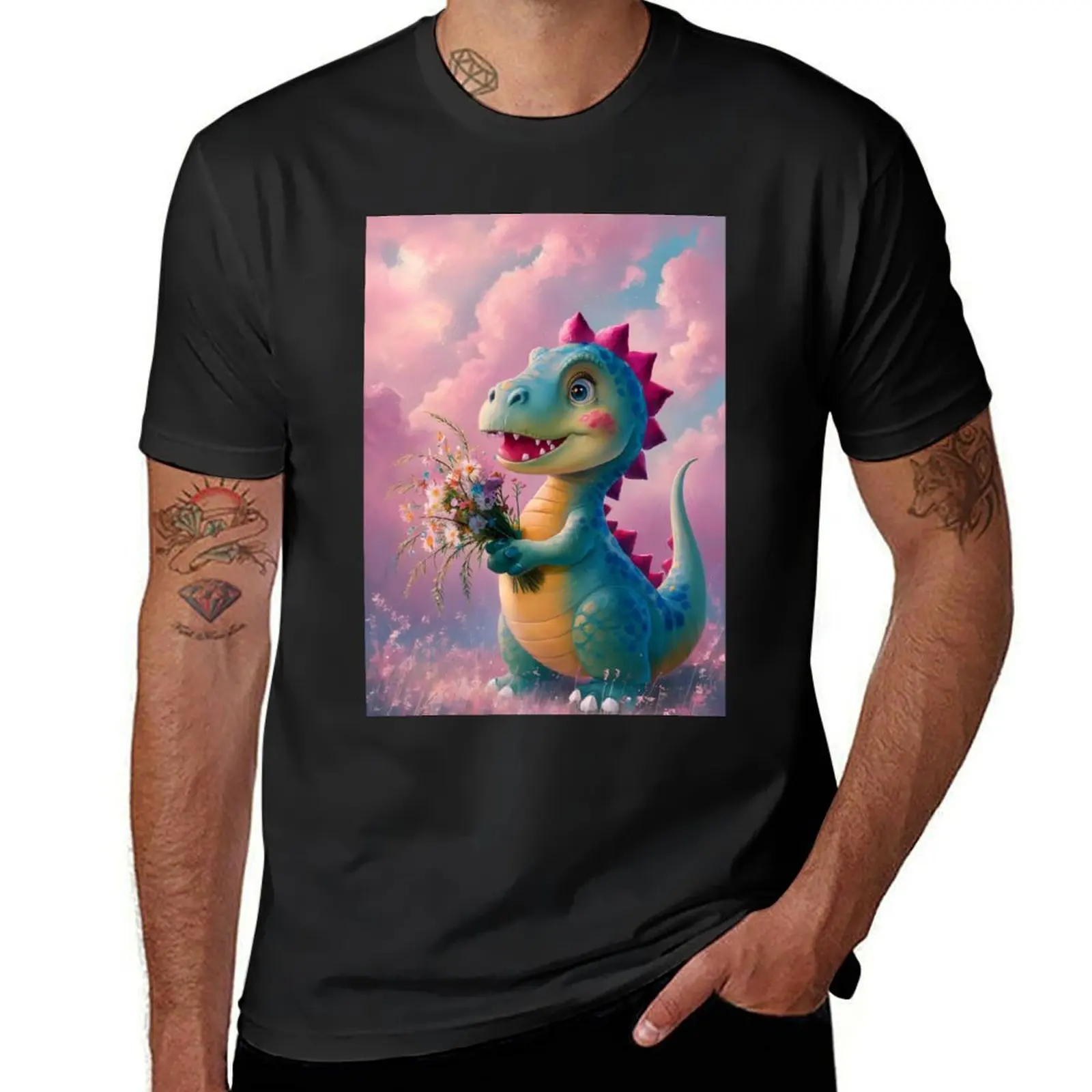 Mini Dragon Having Fun - Anime T-Shirt plus sizes sublime hippie clothes mens t shirts