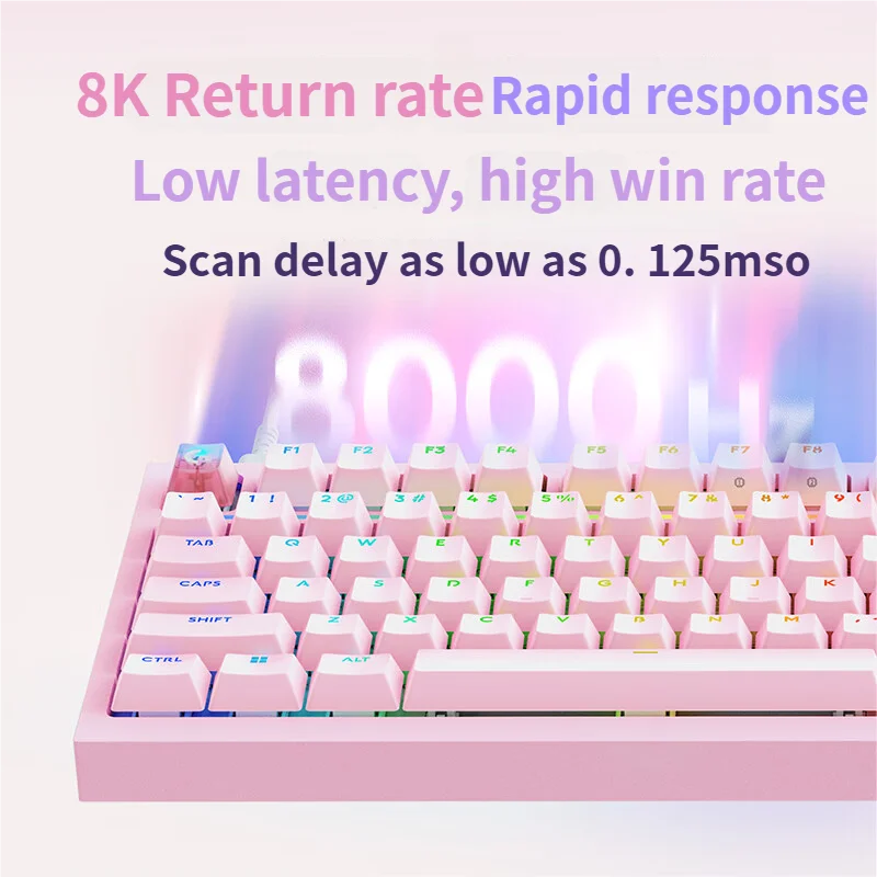 لوحة مفاتيح الألعاب المخصصة Logitech Flash Dragon G316 X 8K، تدعم المفتاح الكامل والمحور الكامل ومقبض الوسائط القابل للتبديل السريع RGB L Axis