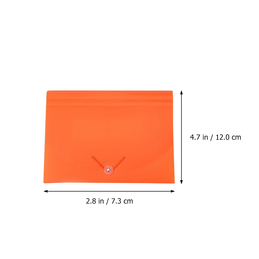 1Pcs Orange File Folder A4 Size Document Organizer Portable Office File Storage Bag for Neat Paper Management Efficient Use