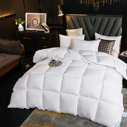 Winter Cotton Goose Down Quilt Five-Star Hotel Duvet Super Soft Fluffy Queen King Full Size Four Seasons Duvets Blanket