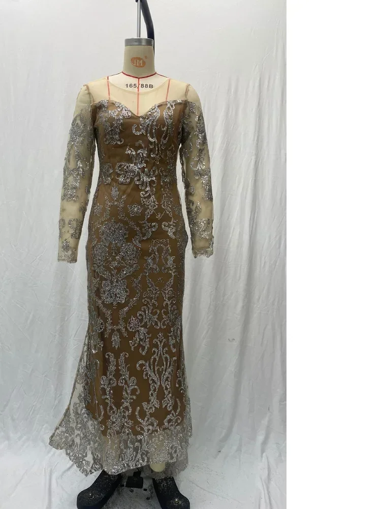 Robe Éducative à Paillettes pour Femme, Coupe Cintrée, Rave, brevdu Ventre, Costume Jazz, Modèles de Robes Latine, Col en V, Manches sulf, Street Y2k, 2024