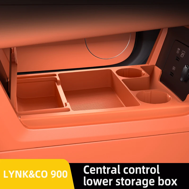

Для Lynk & CO 900 L946 2025 2026, ящик для хранения, центральный подлокотник, скрытый ящик, держатель для чашки, органайзер, аксессуары для интерьера