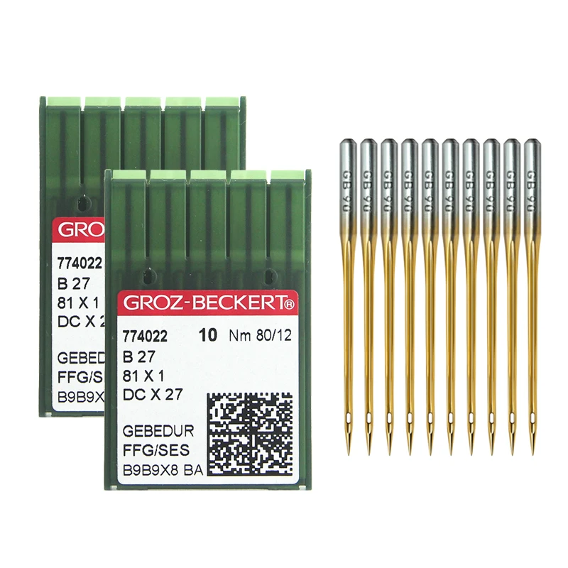 20 PCS DCX27 GEBEDUR Heat Proof Groz-Beckert Needles For Industrial Overlock Machine DC*1,B27, 81x1，DC*27