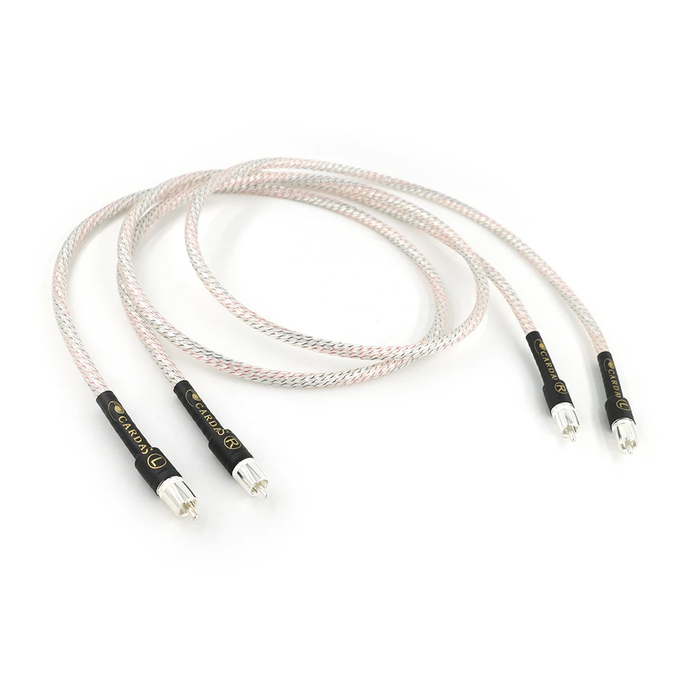 

Pair Nordost Valhalla 7N Silver Plated Audio RCA Interconnect Cable With Gold Plated RCA Plug Connectors