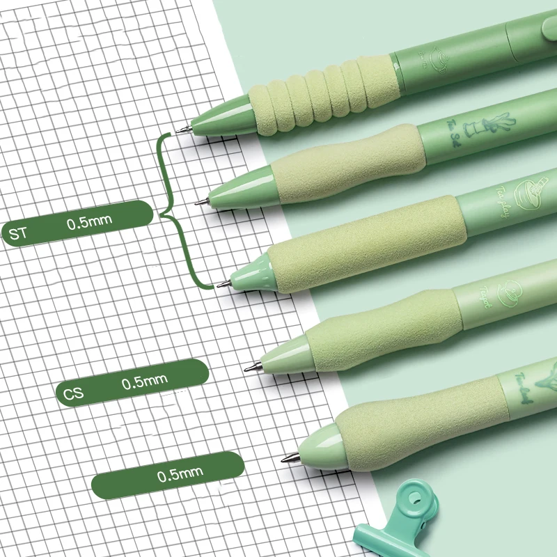 Gel Ink Pens, Black Ink Pens Fine Point Smooth Writing Pen 0.5mm Retractable, Best Aesthetic Cute Pens for Journaling Note