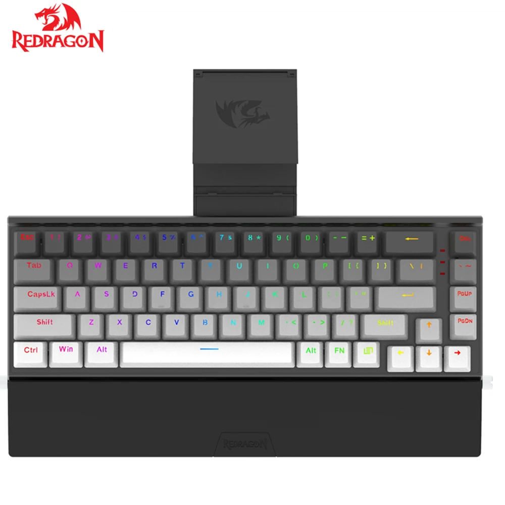 

Redragon K641 Full Metal Mechanical Keyboards RGB Backlit 68 Key PBT Keycaps Gaming Keyboards Blue Red Switches For Mac PC