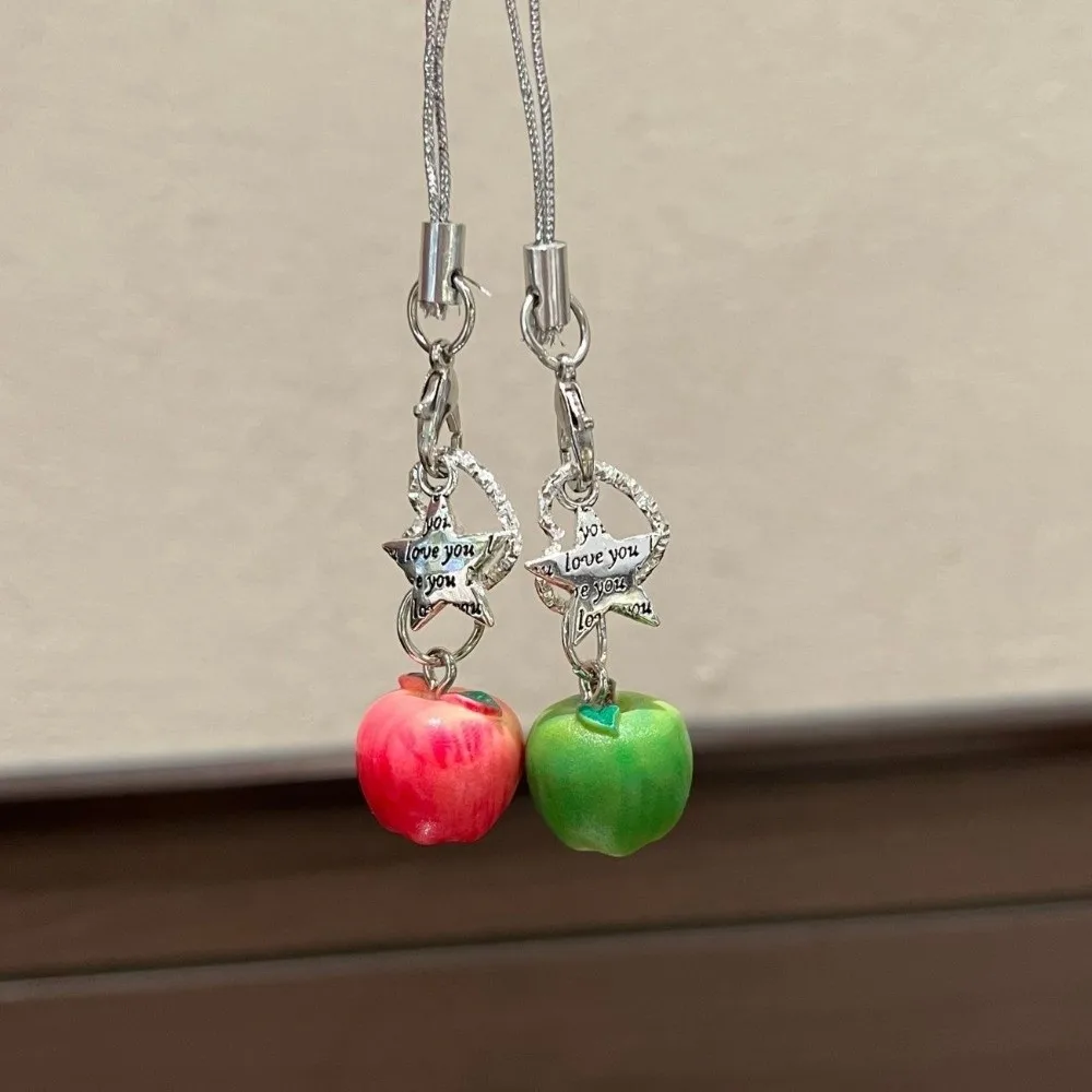 

Новые брелоки для телефона в виде фруктов, подвески-звездочки ручной работы, аксессуары для сумок в стиле Y2K, брелоки-сердечки, аксессуары для ключей, камера CCD