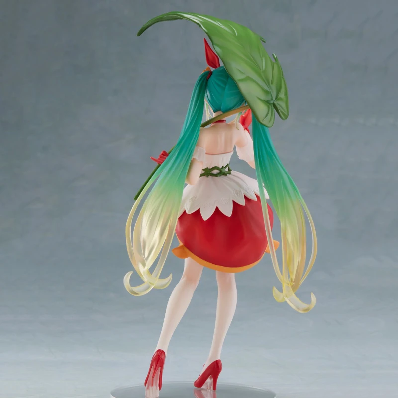 Original taito país das maravilhas figura hatsune miku menina com um dedo grande anime figura colecionável modelo ornamento presentes em estoque