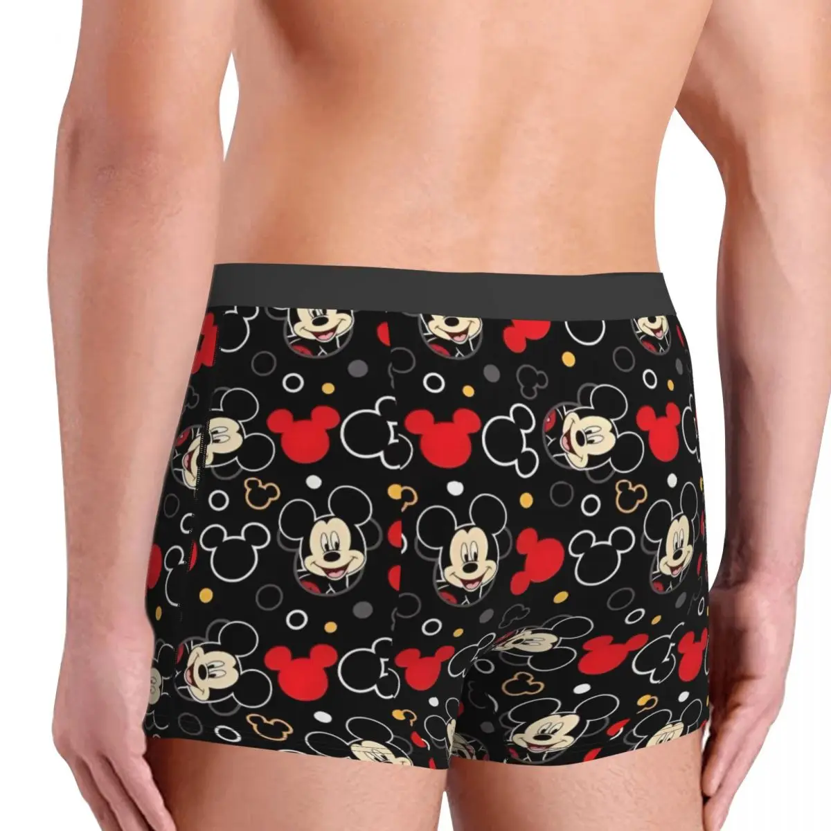 Bóxer de Mickey Mouse para hombre, pantalones cortos Ropa interior novedosa