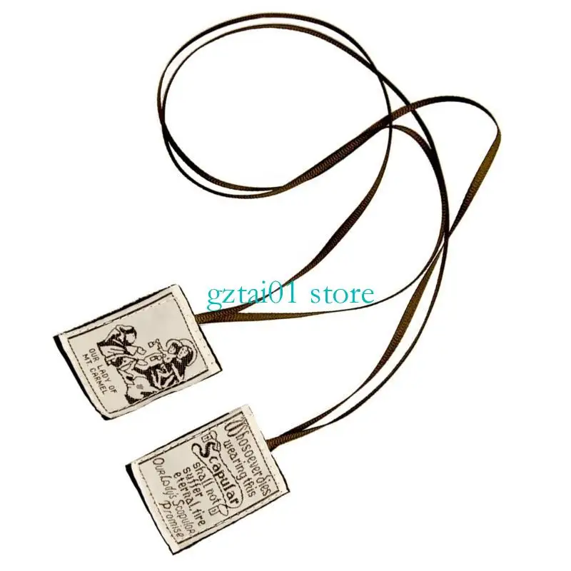 

L1EA Catholic Scapular Embroidered Scapular for First Holy Communion and Confirmation