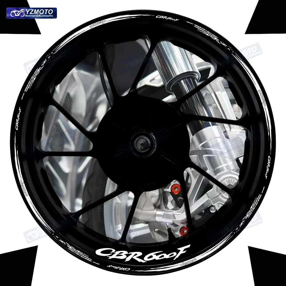 

For Honda CBR600F CBR 600F Motorcycle 17 Inch Front And Rear Wheel Sticker Hub Decal Modified Reflective Waterproof Rim Stickers