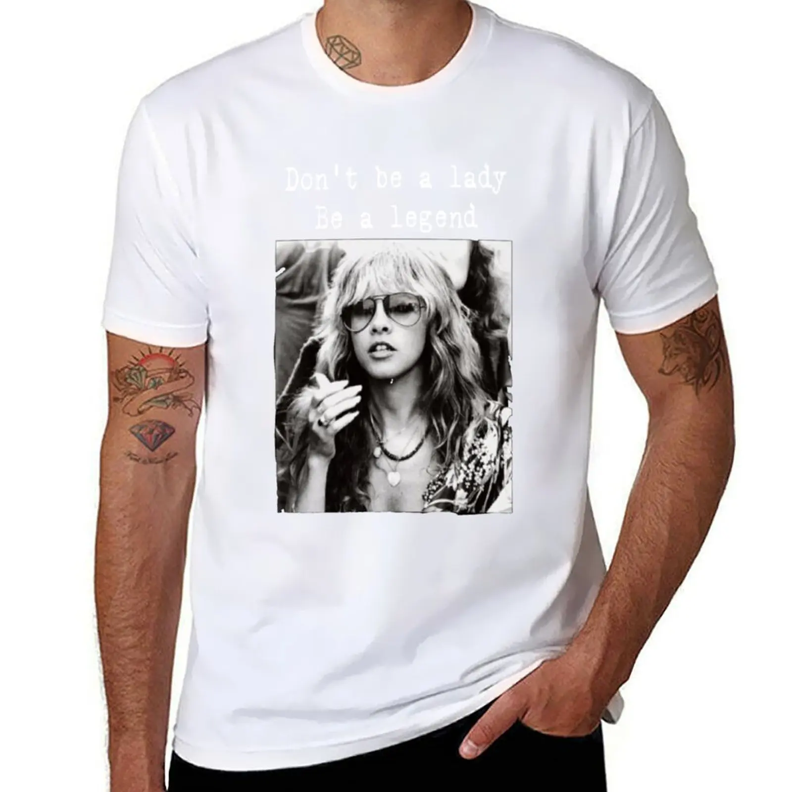 

Stevie Nicks Be A Legend T-Shirt man t shirts high quality luxury brand man t shirt heavy cotton T-Shirt