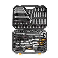 Professional 216Pcs Box Case Combo Package Wrench Socket Tool Sets