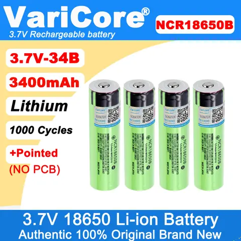 VariCore NCR18650B 3400mAh Lithium Battery liitokala
