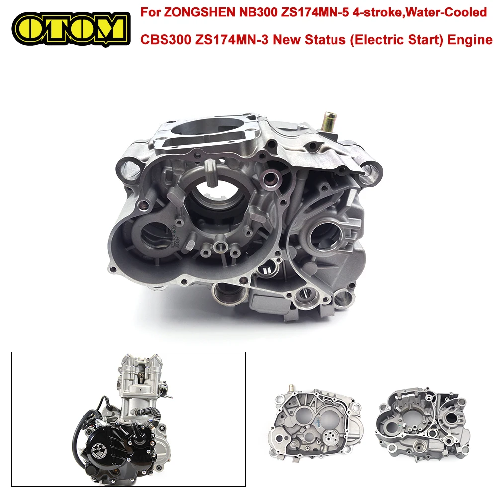 

For ZONGSHEN Motorcycle Left Right Crankcase Side Crank Case Middle Box ZS174MN-3 CBS300 ZS174MN-5 NB300 Water-Cooled Engine GR2