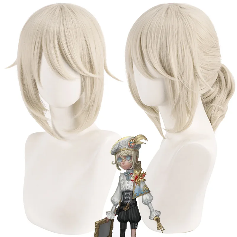 Long Ponytail Synthetic Wig Blonde Cosplay Costume Party Heat Resistant Fiber Women Anime Roleplay Hair Extension
