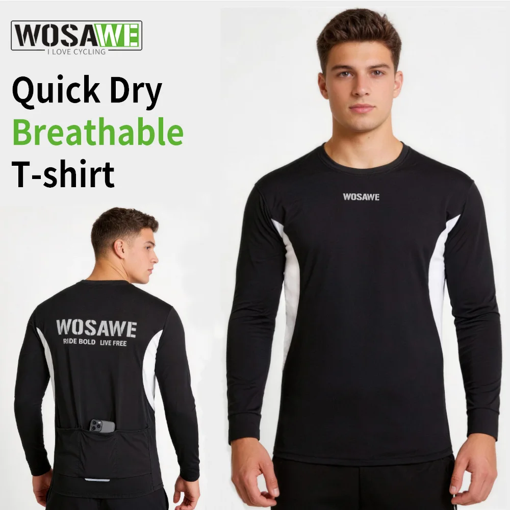 

WOSAWE Cycling Jersey Mountain Bike T-Shirt Downhill Motorcycle Off-road Jersey DH MTB Bike Jersey Motocross Shirt Sweatshirt