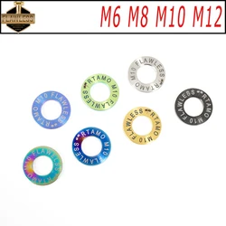 FLAWLESSTI M6 M8 M10 Gr5 Titanium Flat Washer For Yamaha Xmax 300 Wave 125i Honda Forza 350 Vespa Sprint 150