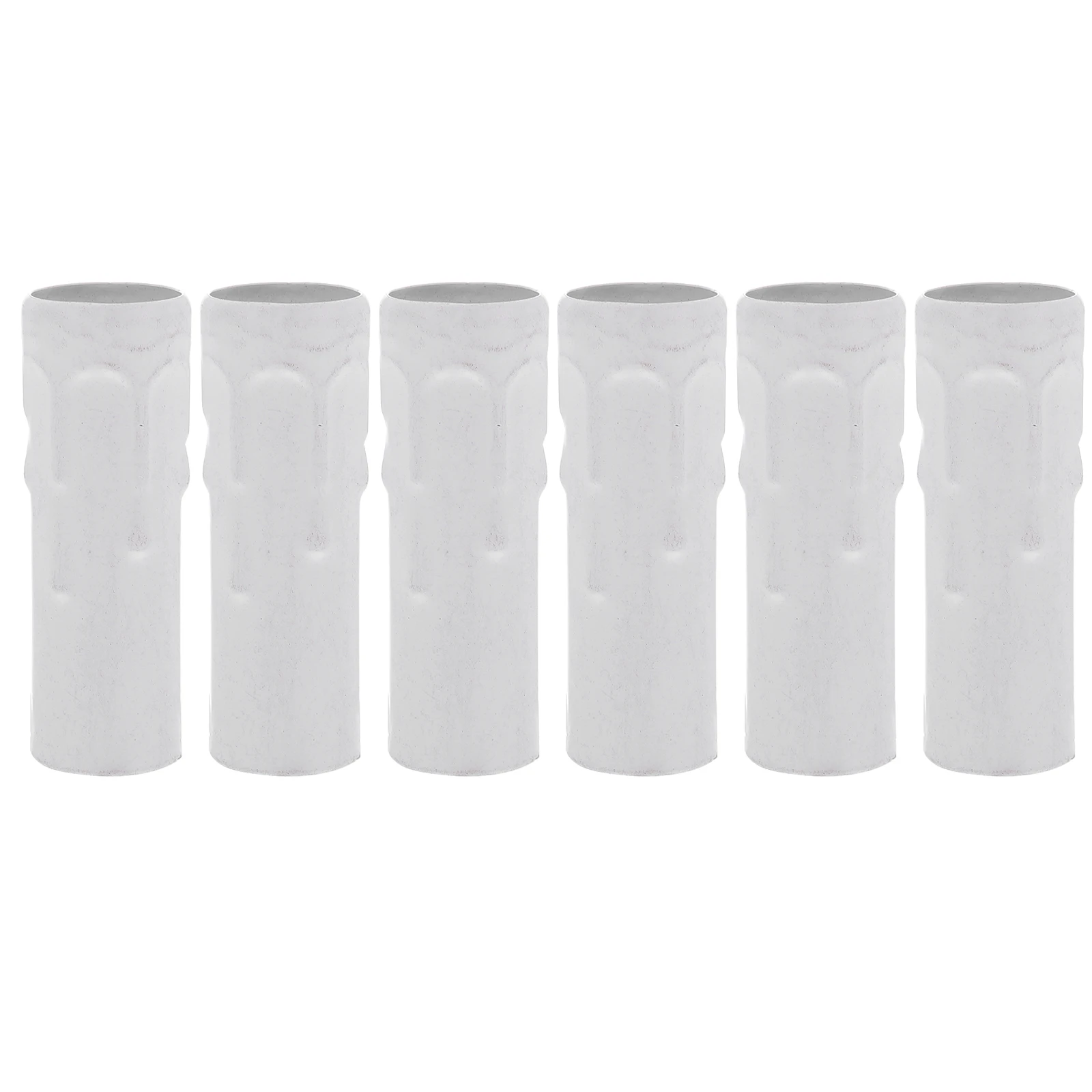 

6Pcs European Style Crystal Chandelier Socket Covers Decorative Candelabra Base Sleeves Replacement Chandelier Base
