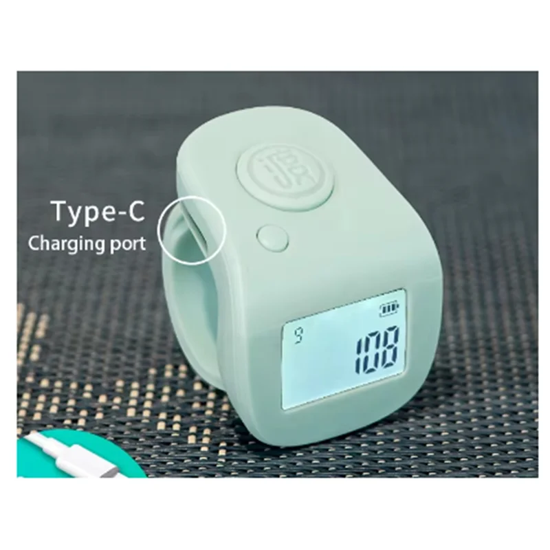 Popular Digital Tally Counter On A Waterproof Finger Ring, Portable And Rechargeable, Perfect For Counting Tasks