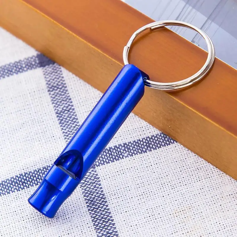 Multifunctional Aluminum Emergency Survival Whistle Portable Keychain Outdoor Tools Training Whistle Camping Hiking