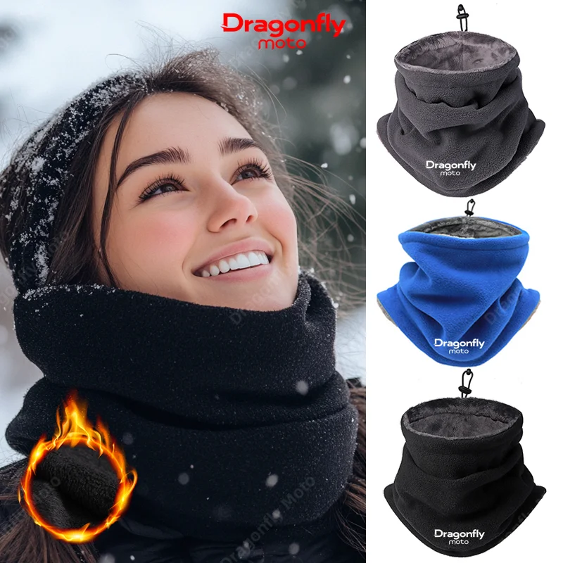 

Winter Fleece Neck Warmer for Piaggio Liberty PCX 160 Warm Balaclava Windproof Mask Men Women Bandana Scarf Vespa GTS Riding