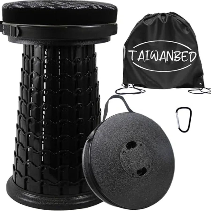 

2026 Heavy Duty XXXL Collapsible Stool with Thick CushionandCarry BagMore Sturdy 1000LBS Capacity 20.1" Tallerand13" Wider Fold