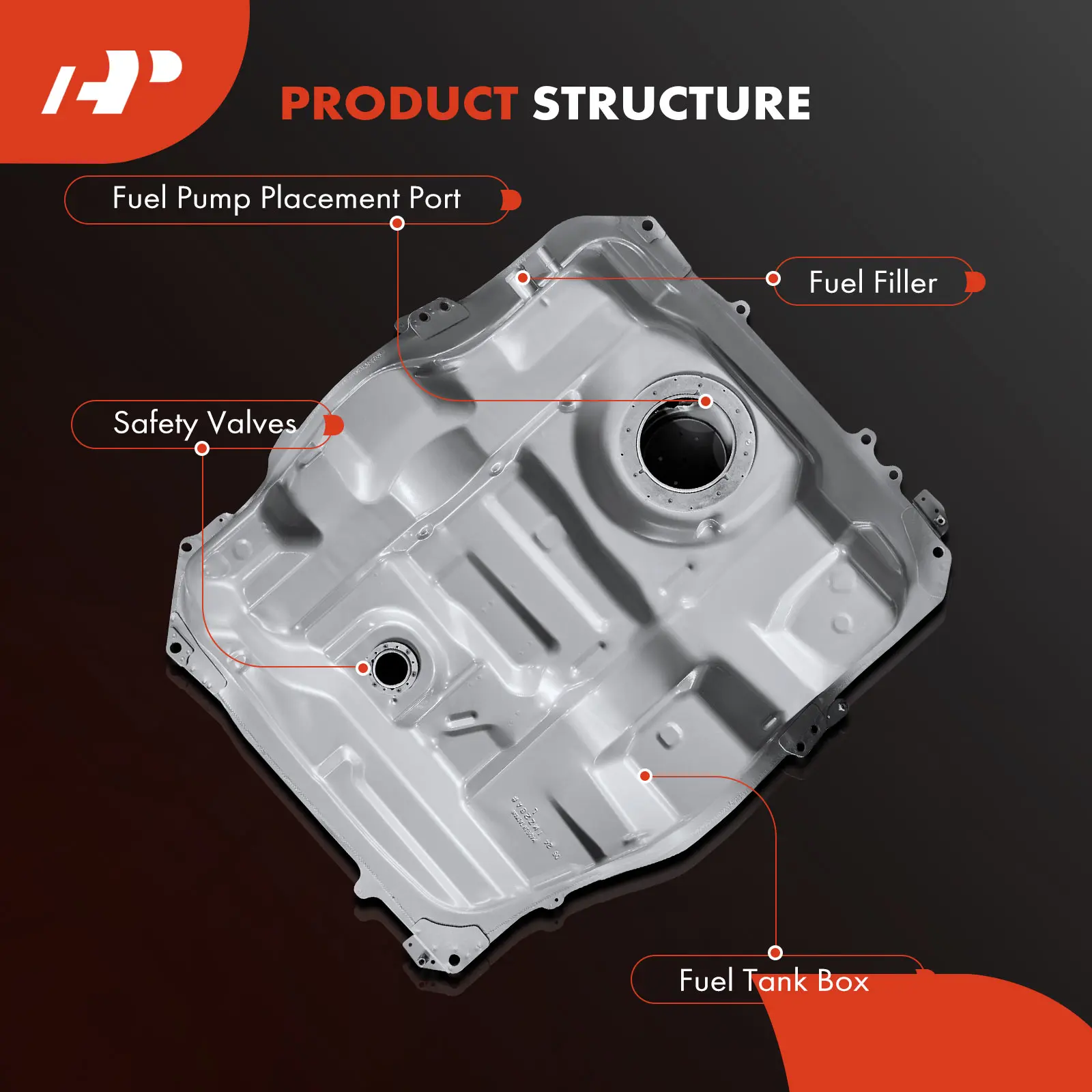 A-Premium 20 Gallons Fuel Tank for Mazda CX-9 2007-2015 V6 3.5L V6 3.7L