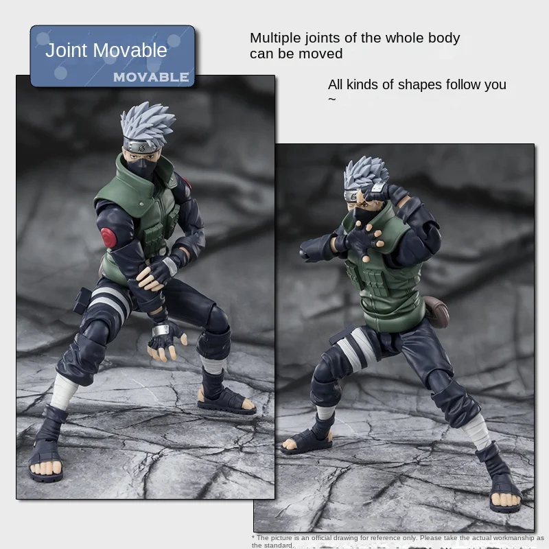 Bandai shf Naruto, Qimu Kakashi 2.0 movable figure, fifty-five open model doll toy birthday