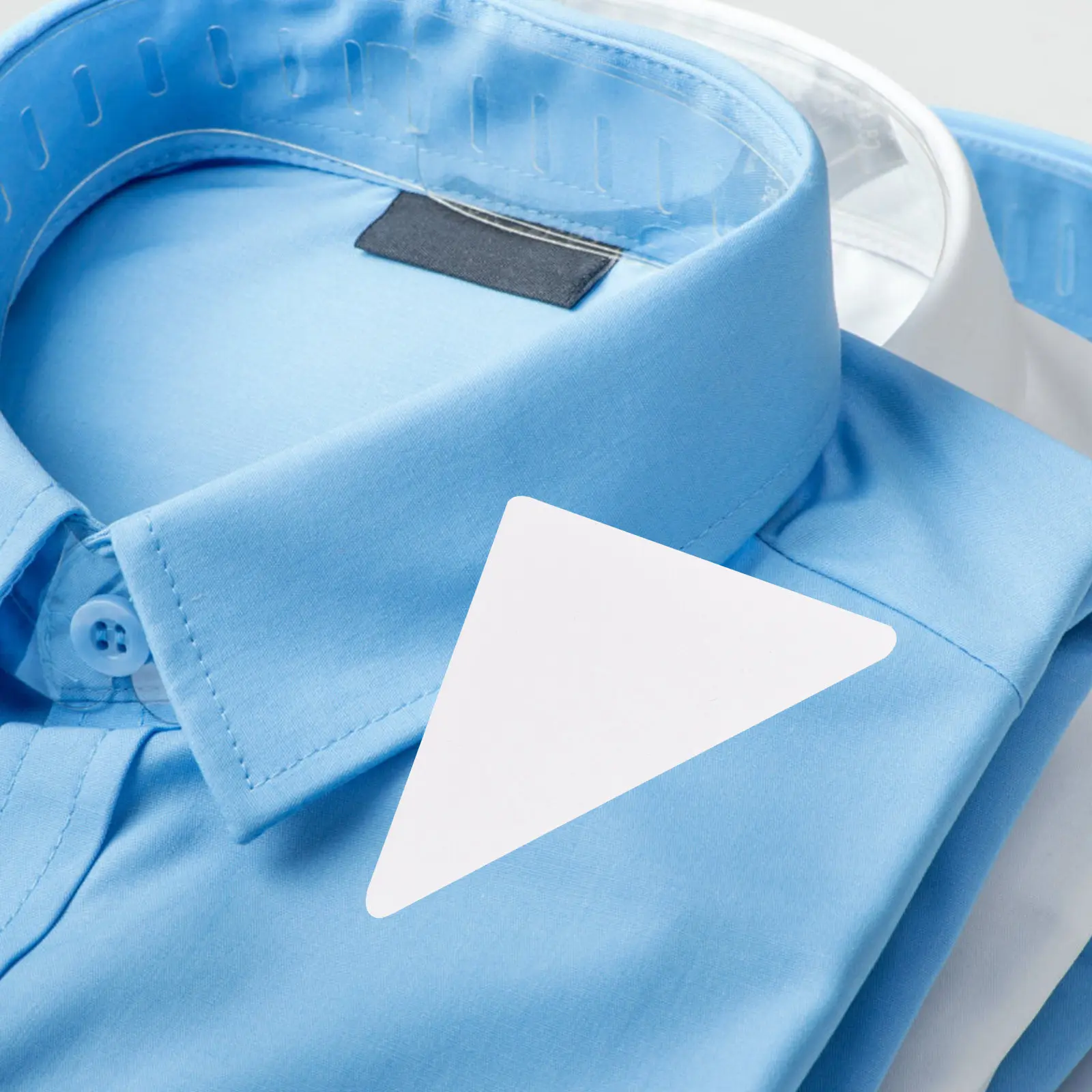 90Pcs Adhesive Collar Stays Men's Dress Shirt Stay Sharp Collar Support Easy Application Rounded Edges