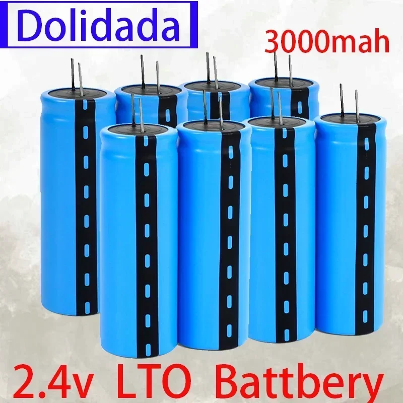 NEWEST 2.4V 3000mAh LTO 23680 Lithium Titanate Cell 15C Power Rechargeable Low Temperature Battery Cells 25000 Cycle Times