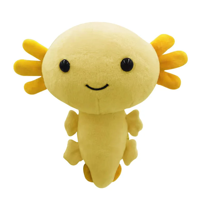 7PCS Kawaii Salamande Plush Toy Soft Stuffed Animals Plushie Halloween Axolotl Doll Baby Sleeping Pillow Kids Girls Gift