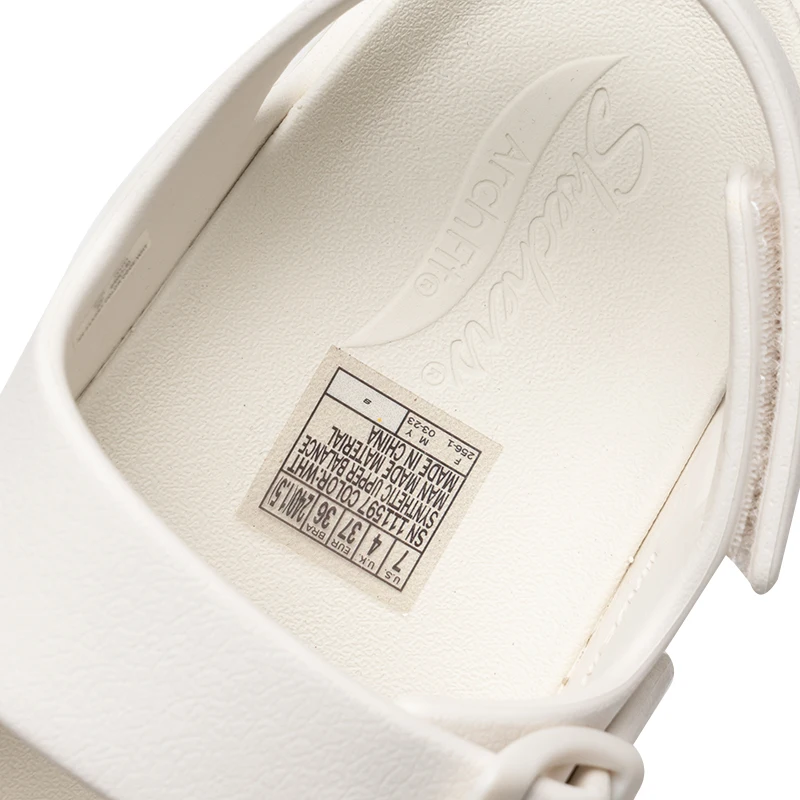 Skechers Women's Foamies Lightweight Casual Molded Sandals Outdoor Beach Shoes Bathroom Sandals Casual Slippers 111597-Wht