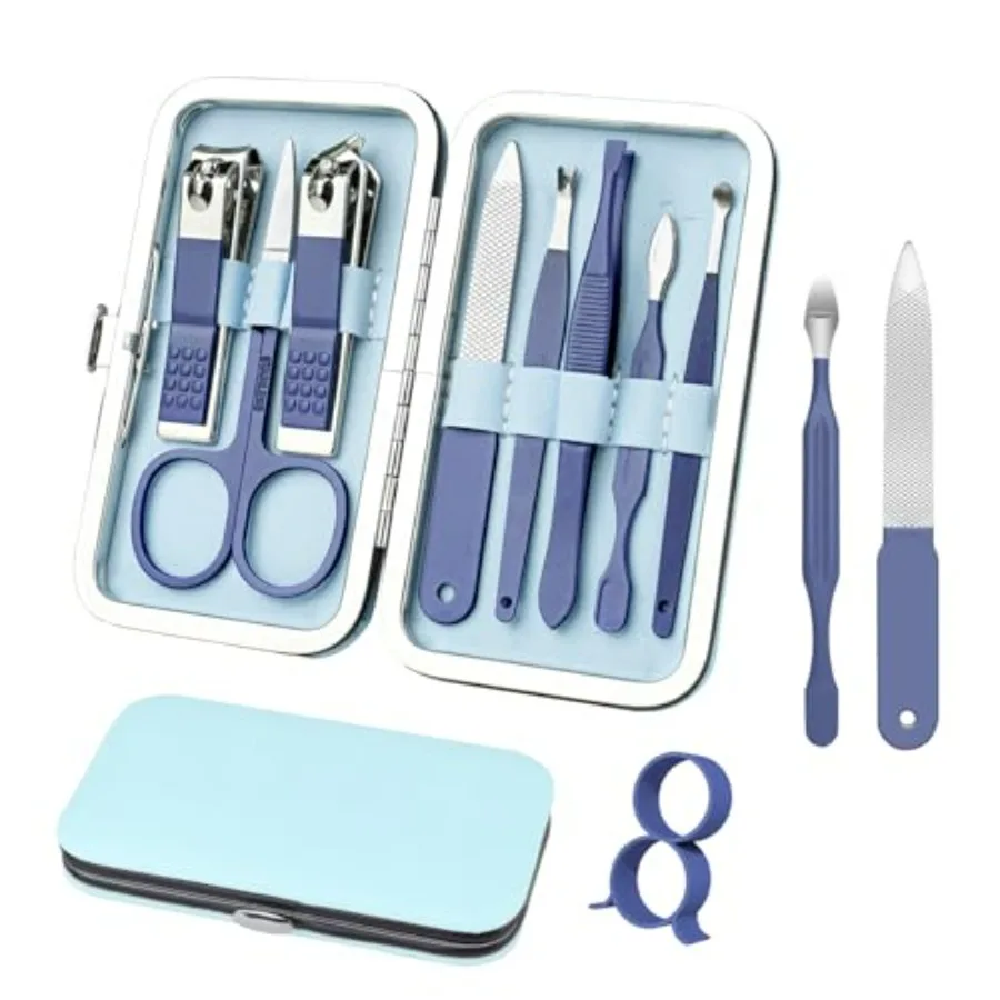 

Manicure Set 8 in 1 Nail Clipper Set, Nail Clippers, Fingernail and Toenail Clippers, Manicure Tools, Pedicure Tools, Suitable