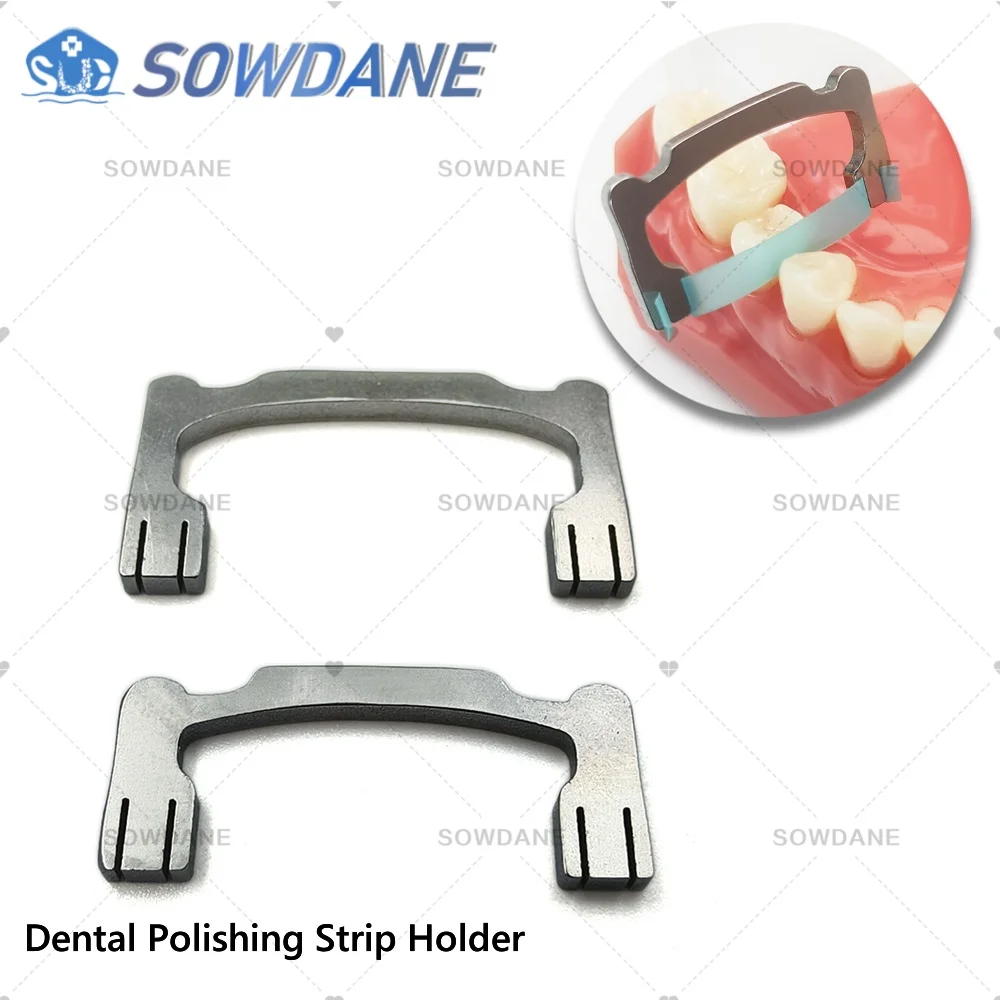 

Dentist Tool For Resin Polyster Teeth Grinding Sanding Shaping Dental Polish Strip Holder Metal Hand Held Finishing Hold Strip