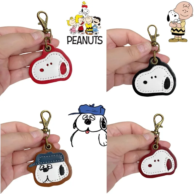 

Snoopy Peanuts Anime Peripherals Creative Cartoon Cute PU Leather Mini Bag Decoration Pendant Girlfriend Holiday Gifts Wholesale