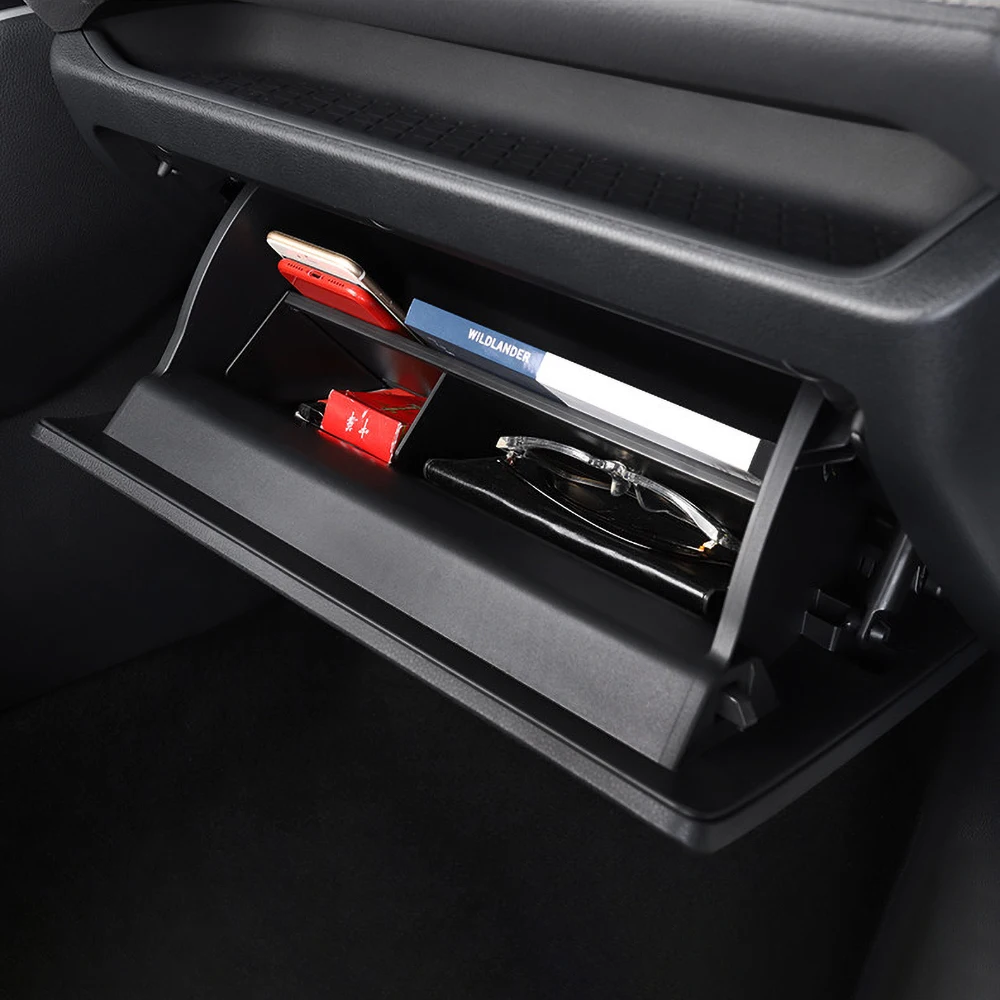 Glove Box Organizer Divider For Toyota RAV4 XA50 2019 2020 2021 2022 2023 2024 2025 Hybrid Co-pilot Storage Tray Car Accessory