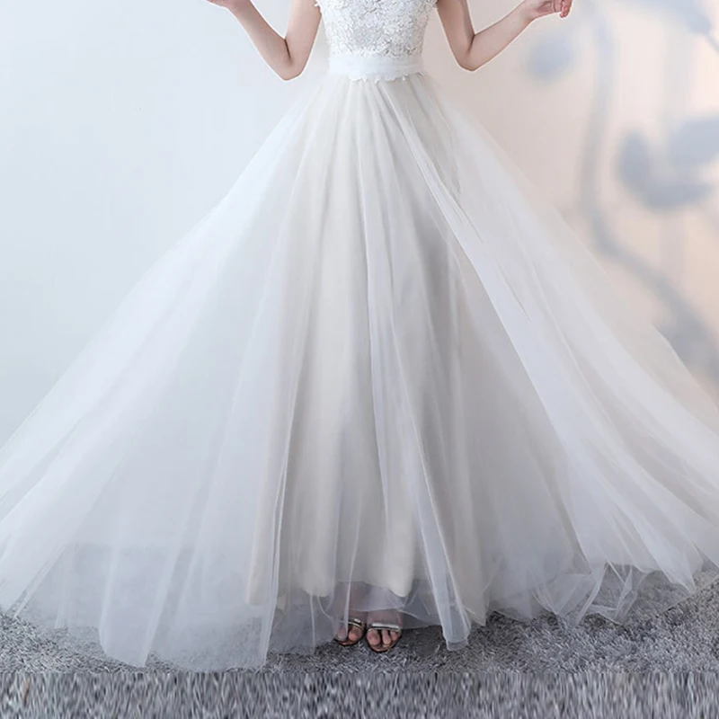 New European Style Trailing DressWomen's Simple Super Fairy Temperament Dreamy Simple Atmosphere Skirt Clothing
