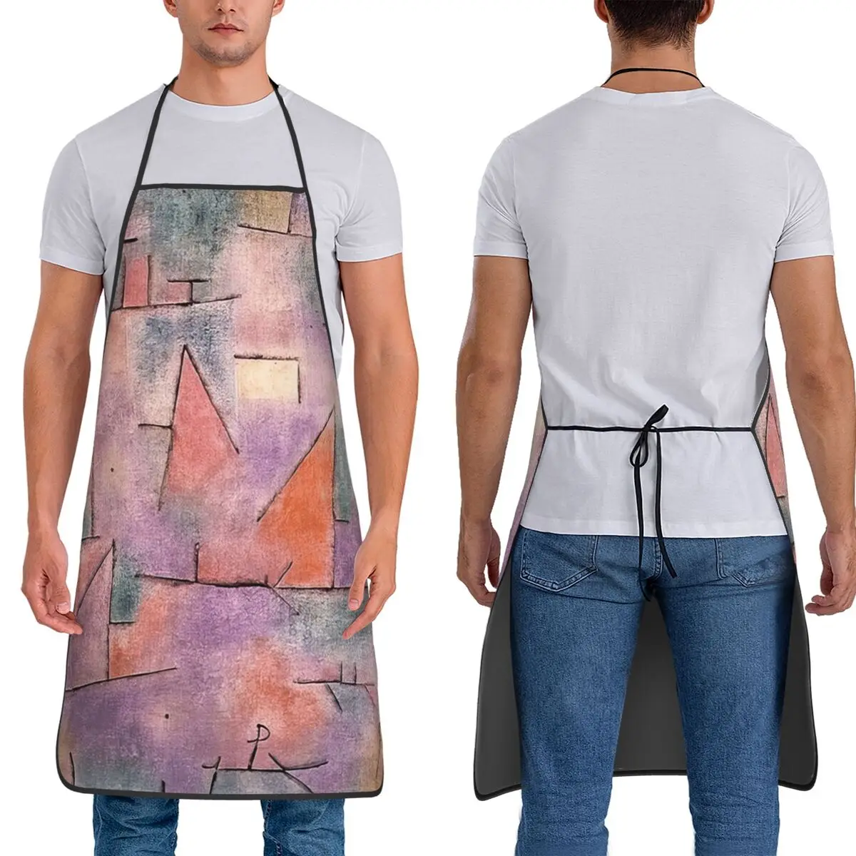 Harbour With Sailing Ships 1937 - Paul Klee Apron Chef Baking Tablier Sleeveless Bib Kitchen Cleaning Pinafore for Women Men