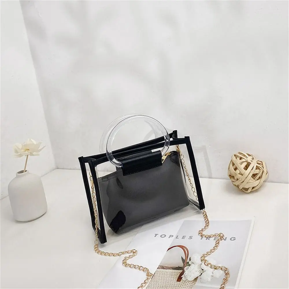 Clear Handbags Fashion Transparent Crossbody Bags Shoulder Bags Summer Beach