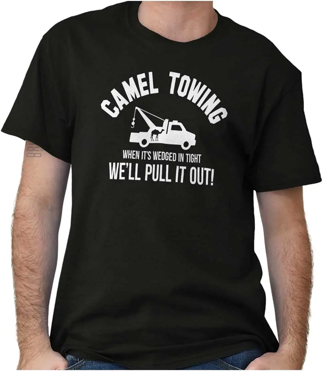 Brisco Brands Camel Towing Sexual Innuendo Rude Graphic T Shirt Men or Women