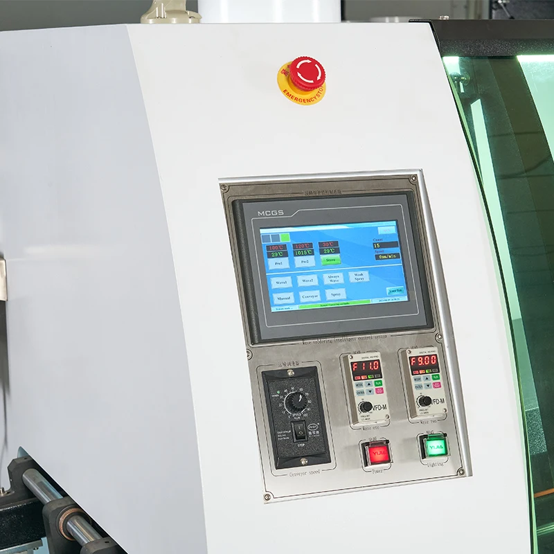 نظام الموثوقية والثبات YX250-WS آلة لحام الموجة المزدوجة لخط تجميع SMT