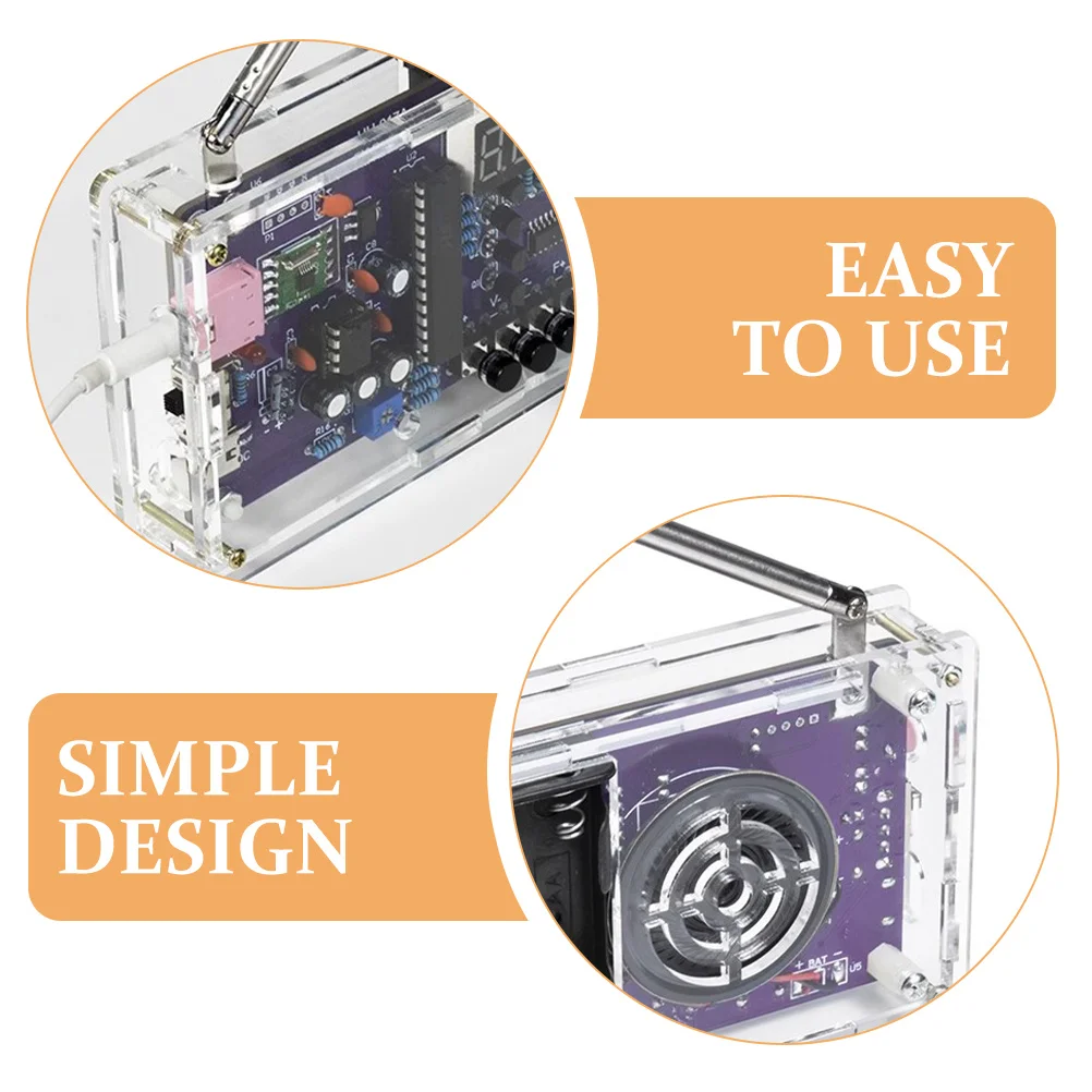 

1 set 1 Set Diy Radio Kit Fm Circuit Board Soldering Practice Electronic Project For Adults Build Your Own Radio Stem Kit