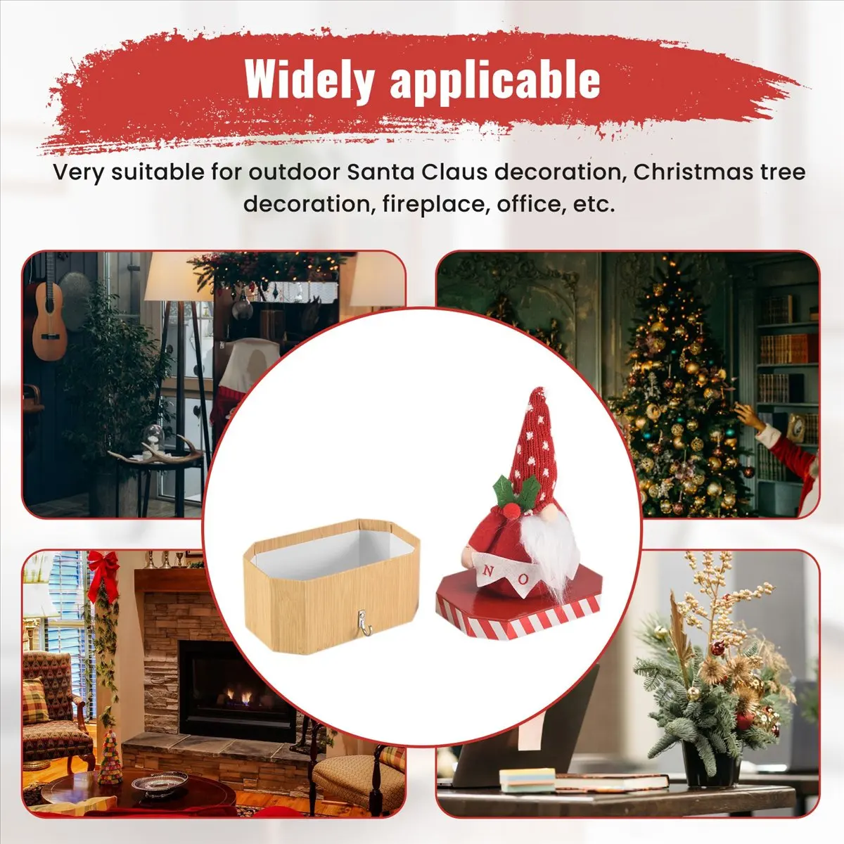 Efficient- Santa Claus doll candy box cute children's gift box Christmas peace fruit box ornaments decorations
